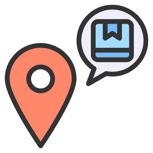 Shipping shipping map locator delivery box icon Shipping shipping map locator delivery box icon