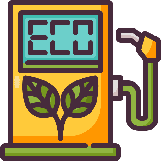 Eco fuel industry fuel station gasoline pump icon
