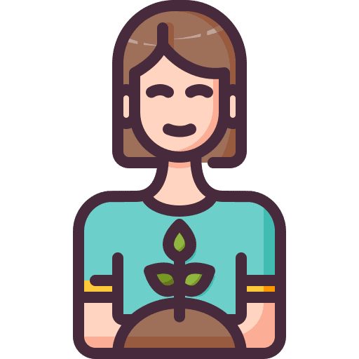 Planting botanic gardener plant icon