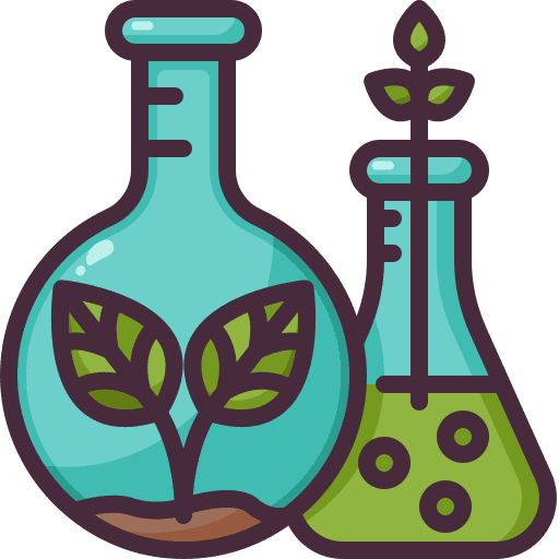 Science biology leaf education icon