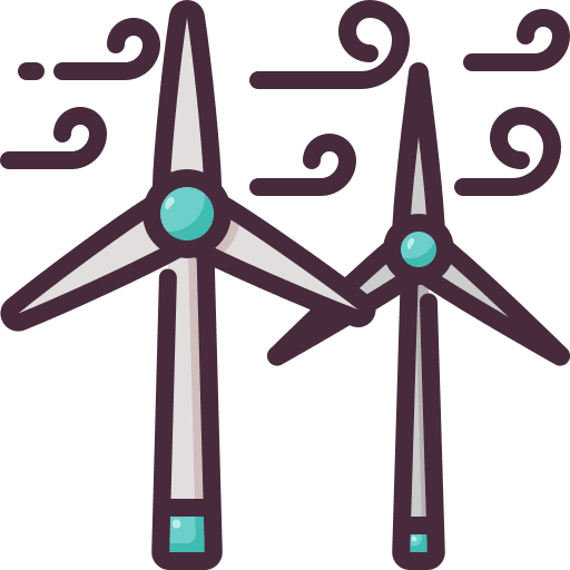 Windmills eolic energy wind eolic icon