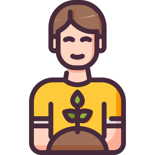 Planting avatar botanic leaf icon