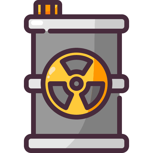 Radioactive container radioactive tank icon