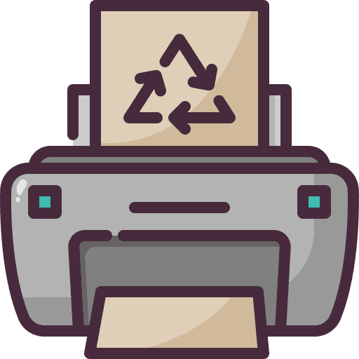 Recycled paper recycle recycled printing icon