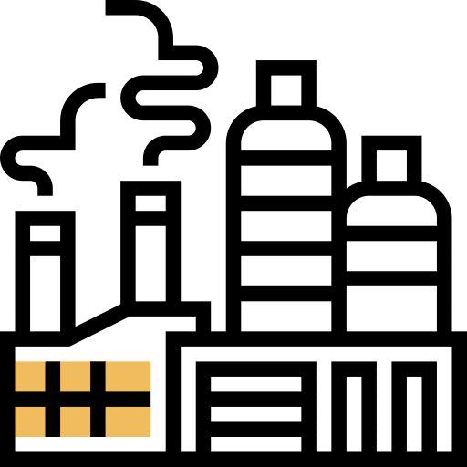 Factory branch production manufacturing icon Factory branch production manufacturing icon