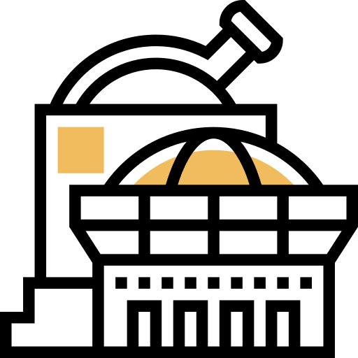 Observatory research architecture and city planetarium icon