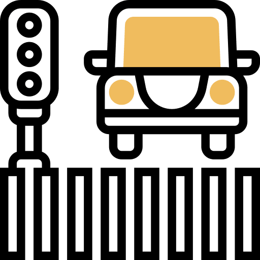 Pedestrian crossing transportation pedestrian crossing street icon