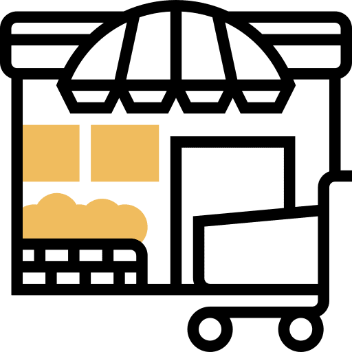 Shop restaurant market shop icon