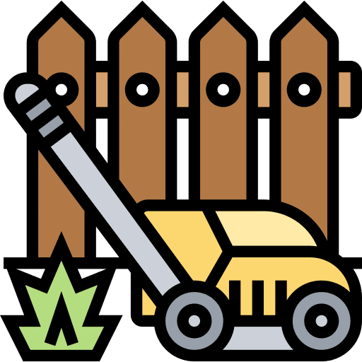 Lawn mower garden limits cleaning tools icon Lawn mower garden limits cleaning tools icon