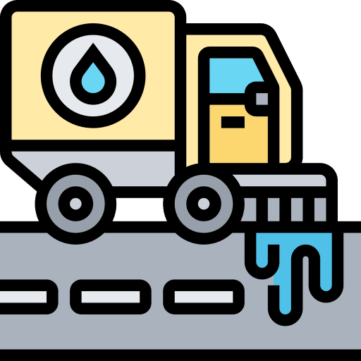 Street transportation road cleaning icon