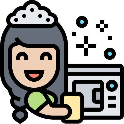 Cleaning heating microwave oven cleaning icon Cleaning heating microwave oven cleaning icon
