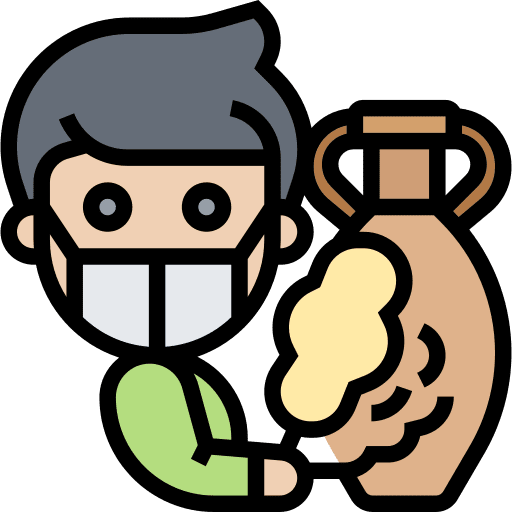 Dusting cleaner man dust icon Dusting cleaner man dust icon