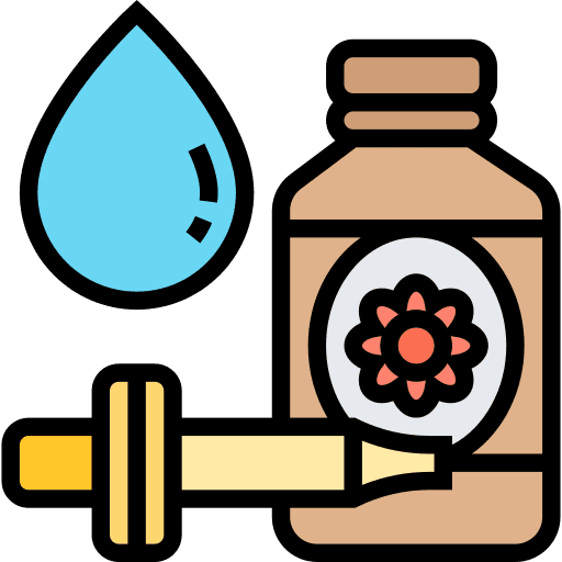 Essential oil beauty treatment skincare icon