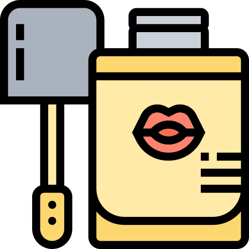Lips lipstick brush lip gloss beauty icon Lips lipstick brush lip gloss beauty icon