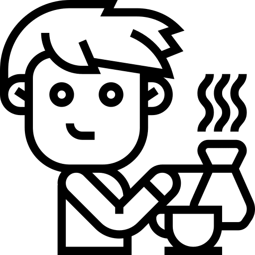 Turkish coffee pot drinking people icon