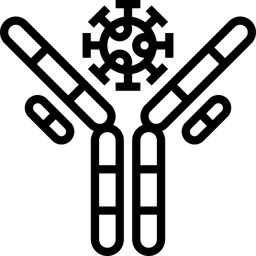 Antibodies immune education antigen icon