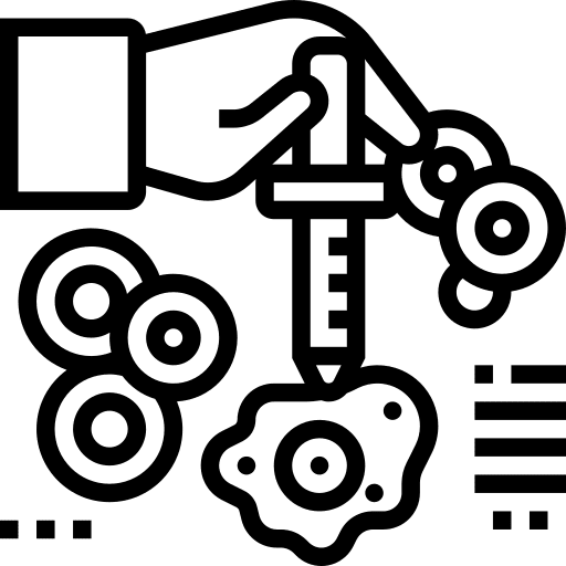Bioengineering chemicals science industry icon Bioengineering chemicals science industry icon