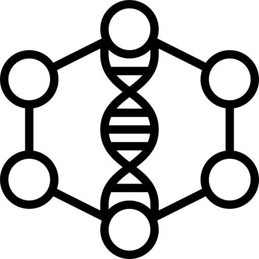 System genetics biology science icon System genetics biology science icon