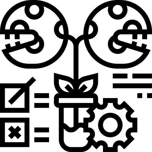 Testing testing plant experiment icon Testing testing plant experiment icon