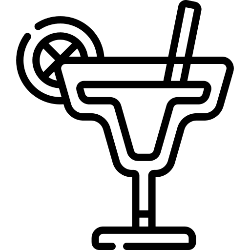 Cocktail glass food and restaurant alcoholic drinks icon