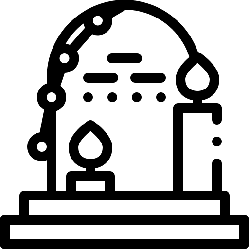 Grave death funeral graveyard icon