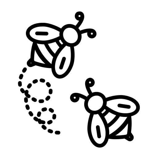 Bees entomology garden bug icon