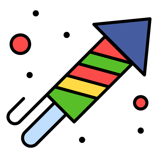 Fireworks new year fireworks party icon