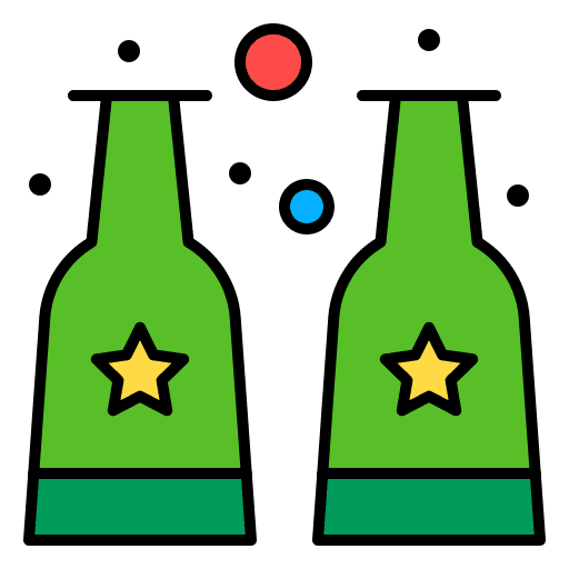 Drink celebration bottle alcohol icon Drink celebration bottle alcohol icon