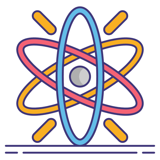 Atom atomic education structure icon