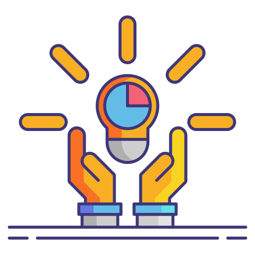 Habits usage technology lamp icon