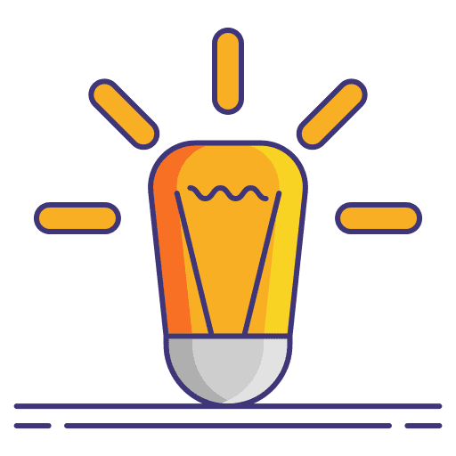 Bulb electricity invention electronics icon