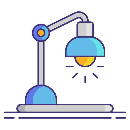 Desk lamp desk lamp illumination light icon