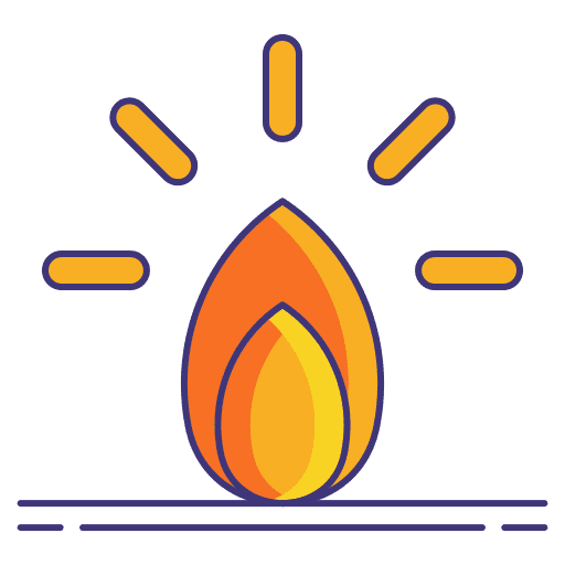 Fire nature danger fire flames icon