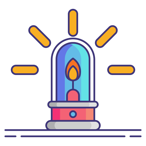 Lamp lantern camping lamp icon