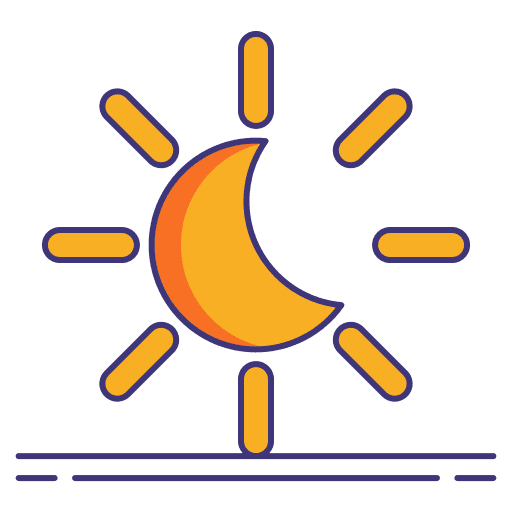 Moon moon phase science illumination icon