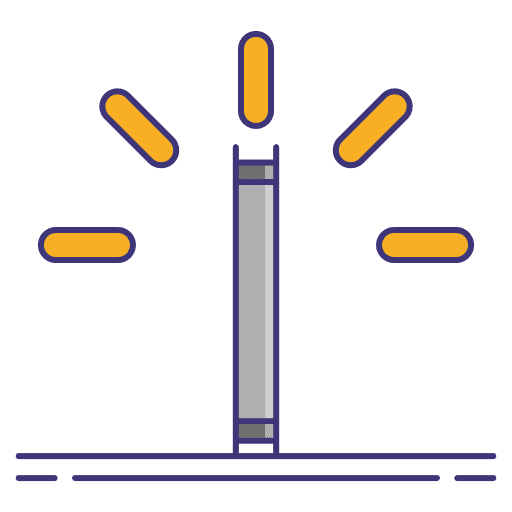 Neon lamp electronics neon icon
