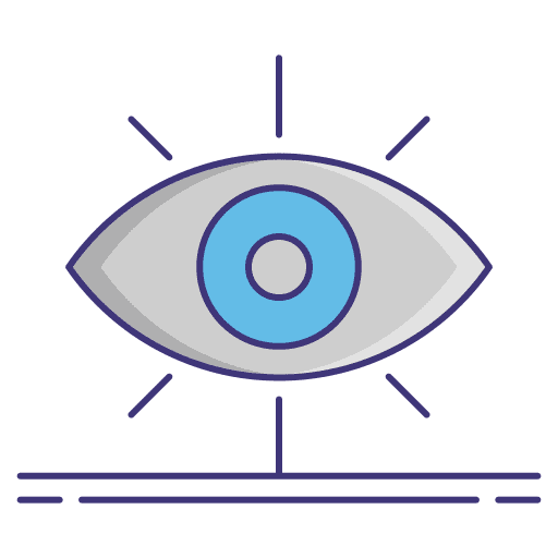 Optics optics visualize eyes icon