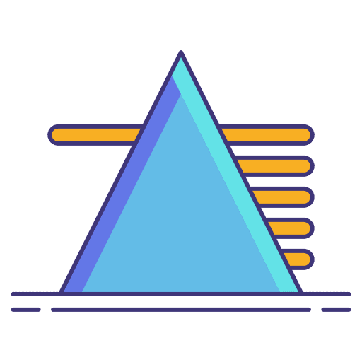 Prism shapes and symbols prism angle icon