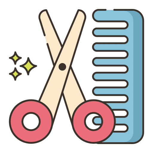 Tools hair comb hairdress icon