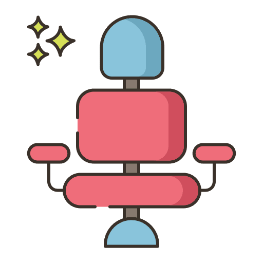 Barber chair hairdresser barber chair hairstyle icon