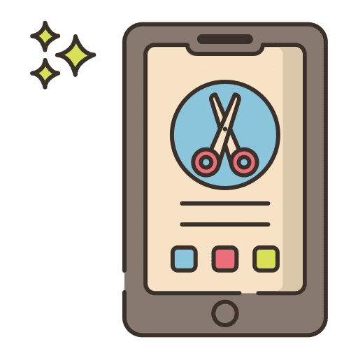 Online booking online booking barber shop hairdressing icon