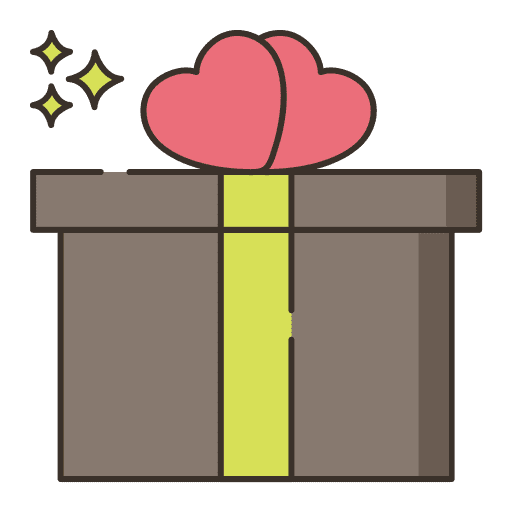 Suprise present birthday and party suprise icon