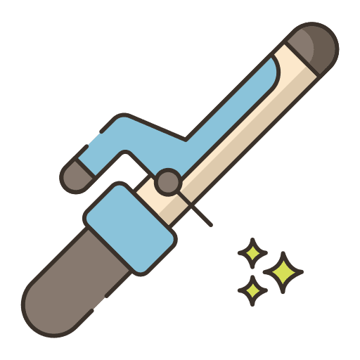 Curling iron electronics hair salon hair iron icon