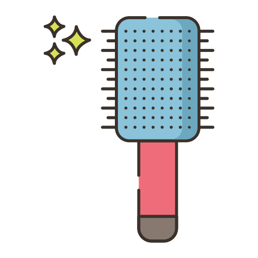 Hair brush curling hair brush beauty icon