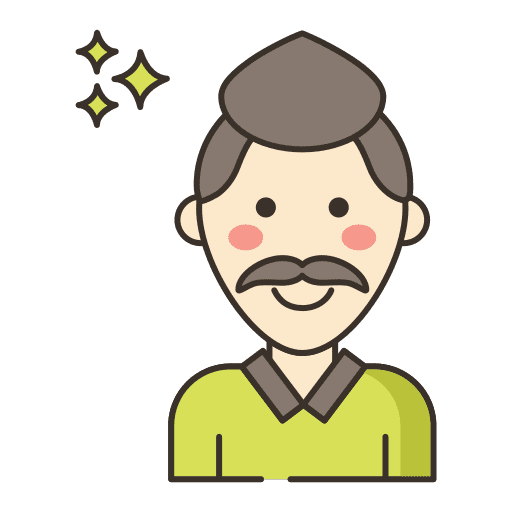Hairstyling avatar man user icon