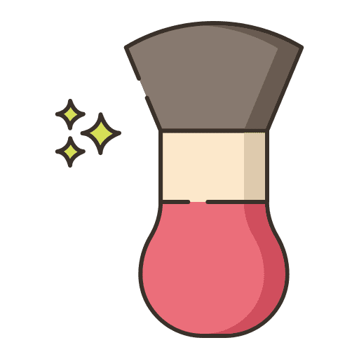 Duster barber shop hair salon brush icon