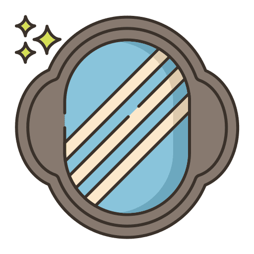 Mirror beauty decoration mirror icon