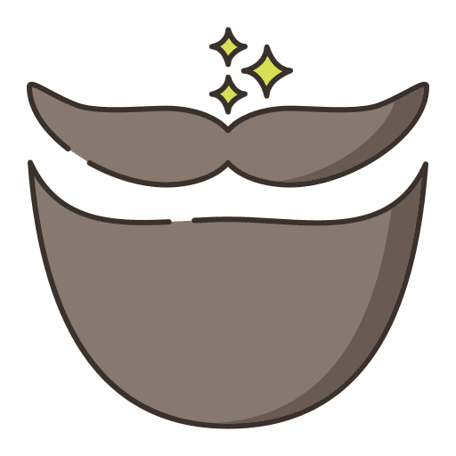 Moustache grooming mustache hairdresser icon