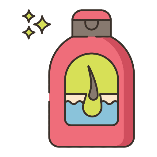 Shampoo bathing hygiene bottle icon