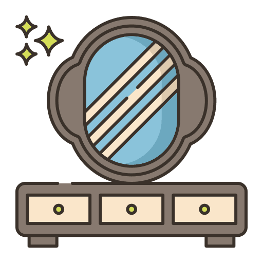 Vanity mirror dresser vanity set vanity mirror icon